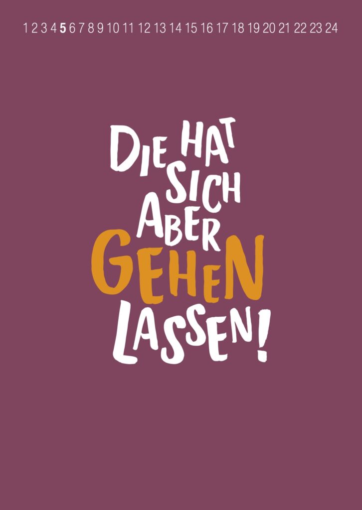 Die hat sich aber gehen lassen!