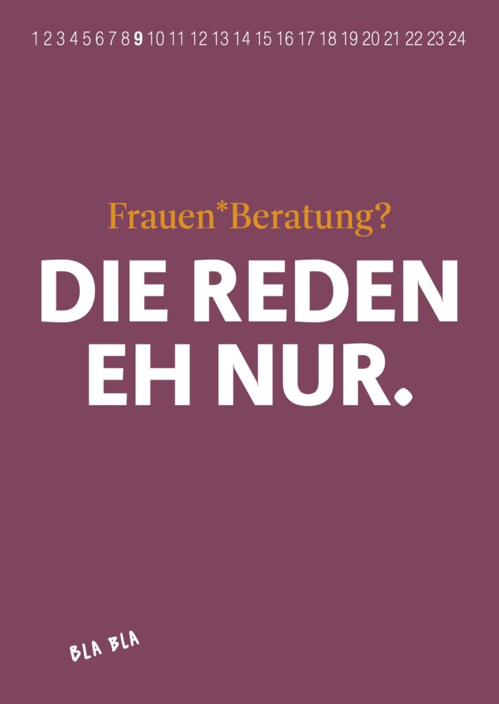 Frauenberatung? Die reden eh nur!
